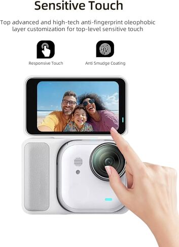 من أجل واقي عدسة الكاميرا Insta360 Go Ultra Action وواقي شاشة من الزجاج المقوى، WUNIAK HD شفاف ومقاوم للخدش وسهل التركيب، طبقة عدسة TPU + واقي شاشة من الزجاج المقوى 9H (3 مجموعات) in Kuwait