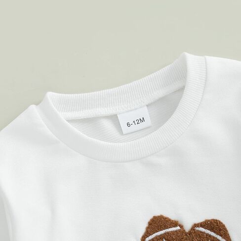 Baby Boy Thanksgiving Outfit Long Sleeve Crewneck Turkey Embroidery Sweatshirt Jogger Pants Set 2cps Clothes in Saudi Arabia