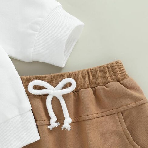 Baby Boy Thanksgiving Outfit Long Sleeve Crewneck Turkey Embroidery Sweatshirt Jogger Pants Set 2cps Clothes in Saudi Arabia