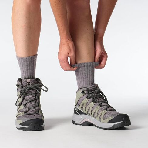 حذاء المشي لمسافات طويلة X-Adventure Recon Mid Gore-Tex للسيدات من Salomon، ثبات مقاوم للماء لمسارات المشي لمسافات طويلة الوعرة والرحلات في جميع الأحوال الجوية in Saudi Arabia
