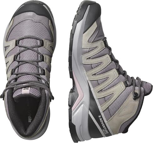 حذاء المشي لمسافات طويلة X-Adventure Recon Mid Gore-Tex للسيدات من Salomon، ثبات مقاوم للماء لمسارات المشي لمسافات طويلة الوعرة والرحلات في جميع الأحوال الجوية in Saudi Arabia