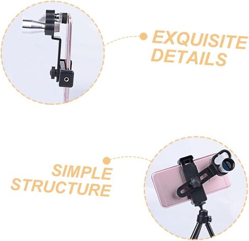 Spotting Scope Phone Adapter Smartphone Holder for Telescope Binoculars and Monocular Stable Design Antislip Feature for Easy Photography and Videography in Saudi Arabia