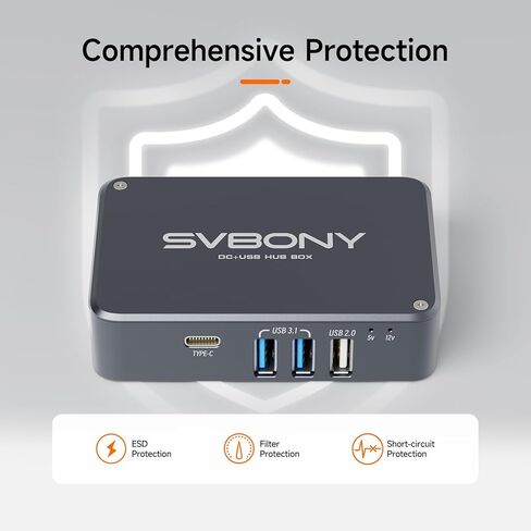 SVBONY SV119 Extension Tube Kit for Cameras and eyepieces 5mm 10mm 15mm 30mm M48x0.75 on Both Sides Bundle with SV241 Astronomy Telescope Power Adapter, Micro DC USB HUB Box High-Speed Output in Saudi Arabia