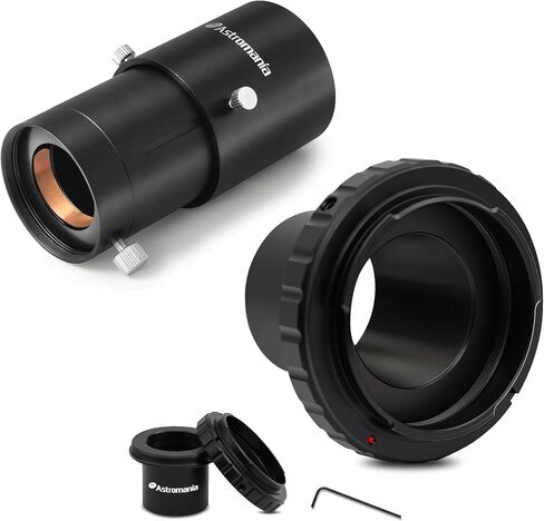 Astromania Telescope Photo Adapter 2 Inch Extendable Photo Adapter Metal - Bundle with - T Ring and T Adapter for 42mm Pentax-K SLR/DSLR in Saudi Arabia