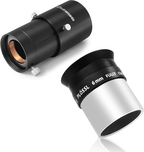 Astromania Telescope Photo Adapter 2 Inch Extendable Photo Adapter Metal - Bundle with - 6mm 1.25 Inch Plossl Telescope Eyepiece in Saudi Arabia