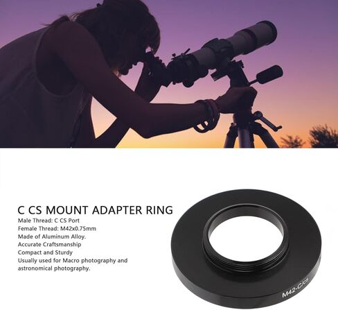 حلقات محول M42 إلى C CS، حلقات محول M42x0.75mm أنثى إلى CS، لتلسكوب التصوير الفوتوغرافي الماكرو in Kuwait