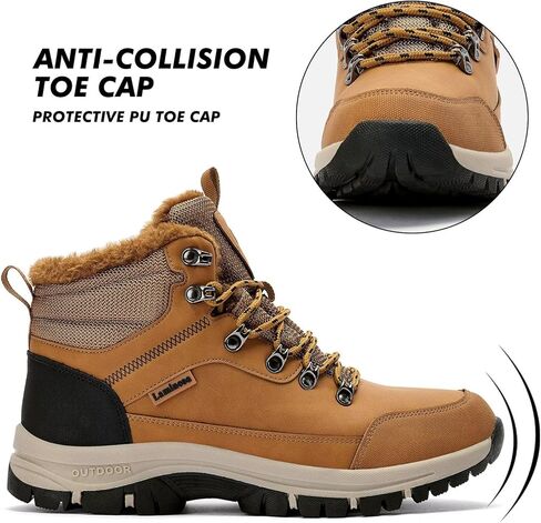 Water Resistant Boots for Woman Warm Comfortable Trail Non-Slip Camping Snow Hiking Boots in Kuwait