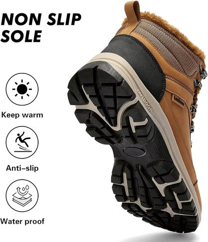 Water Resistant Boots for Woman Warm Comfortable Trail Non-Slip Camping Snow Hiking Boots in Kuwait