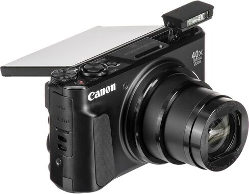 Canon PowerShot SX740 HS 4K Video Recording Vlogging Digital Camera+64GB Memory Card+Flexible SpiderTripod+Deluxe Accessory Bundle, Black (Renewed) in Saudi Arabia