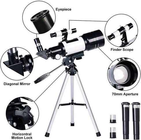 Monoculars Telescope, Refraction Astronomical Telescope with Portable Tripod Sky Monocular Telescopio Space Observation Scope Outdoor in Saudi Arabia