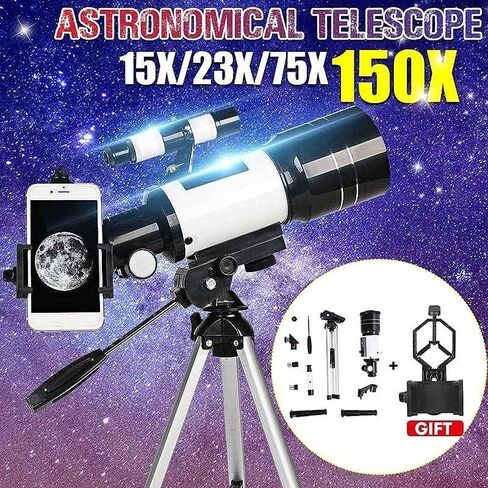 Monoculars Telescope, Refraction Astronomical Telescope with Portable Tripod Sky Monocular Telescopio Space Observation Scope Outdoor in Saudi Arabia