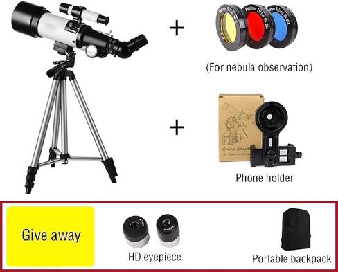 Monoculars Telescope, Astronomy Telescope for &Adults &Beginners， Refractor Telescope，Portable Travel Telescope with an Adjustable Tripod and Smartphone HOL in Saudi Arabia