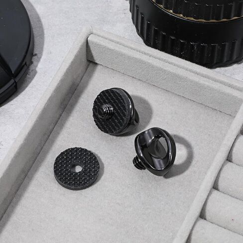1/4" Camera Neck Strap Screw Holder, 2PCS 1/4-20 Quick Install Metal Screws Connecting Adapters with Rubber Washer for Quick Release or Installation of Wristband Sling in Saudi Arabia