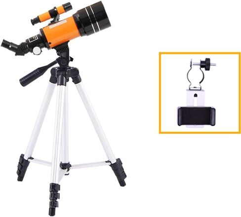 Monoculars Telescope, 70mm Aperture Astronomical Refractor Telescope， Good Used for Observe The Moon and Landscape Portable Travel Telescope Scope with Backpack， in Saudi Arabia