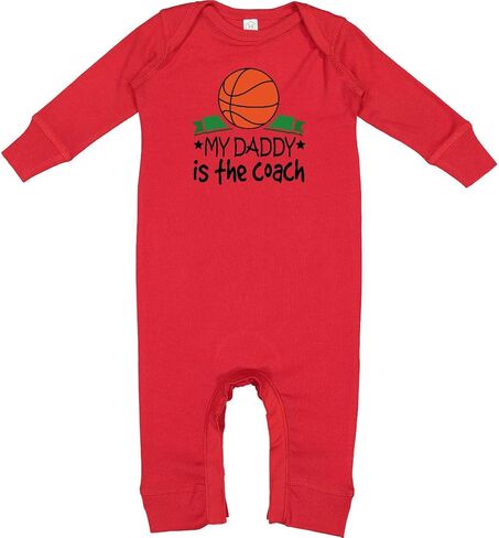 كرة السلة الحبرية My Daddy Is the Coach Baby Romper Coverall in Kuwait