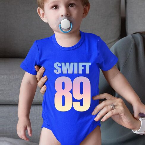 بدلة Lover Era Swift 89 سنة الميلاد لمحبي الموسيقى للرضع من قطعة واحدة، قطن ناعم in Saudi Arabia