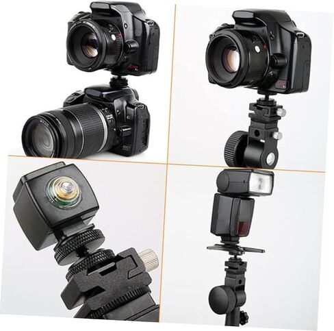1/4 بوصة محول تركيب الحذاء الساخن 4 قطع محول برغي كاميرا مزدوج لحامل ضوء ثلاثي القوائم DSLR متوافق مع شاشات الكاميرا والميكروفونات وأضواء LED in Saudi Arabia