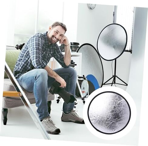 NUOBESTY Portable Photography Reflector Metallic Light Diffuser Board for Outdoor Portraits and Studio Lighting Versatile Shadow-Lightening Prop for Professional and Amateur Photographers in Saudi Arabia