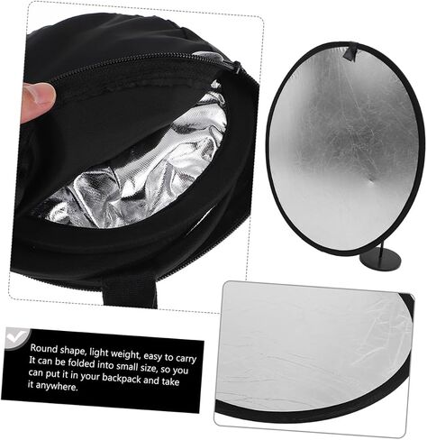 NUOBESTY Portable Photography Reflector Metallic Light Diffuser Board for Outdoor Portraits and Studio Lighting Versatile Shadow-Lightening Prop for Professional and Amateur Photographers in Saudi Arabia