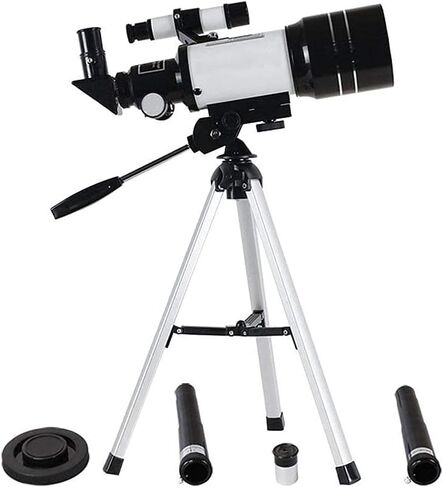 Monoculars Telescope, Astronomical Telescope for Beginners Adults， 150X Portable Reflector with Adjustable Tripod HD 300/70Mm for Sky/Star/Moon/Birds Watching， B in Saudi Arabia