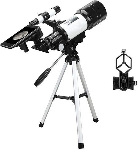 Monoculars Telescope, Telescope for Adults Beginners， 70mm Aperture BAK4 Prism Lens 400mm Astronomical Refractor Telescope for Astronomy with Smartphone Mou in Saudi Arabia