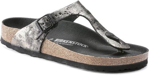 Birkenstock Gizeh Vintage Black Leather R 38 R EU in Saudi Arabia