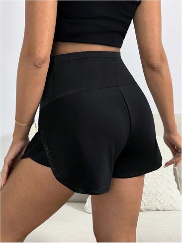 SweatyRocks Women's Maternity Shorts Over The Belly Workout Running Casual Summer Pregnancy Shorts in Saudi Arabia