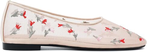 Mesh Ballet Flats for Women Round Toe Slip on Bling Casual Low Heel Comfortable Office Ballerina Flat Shoes in Saudi Arabia