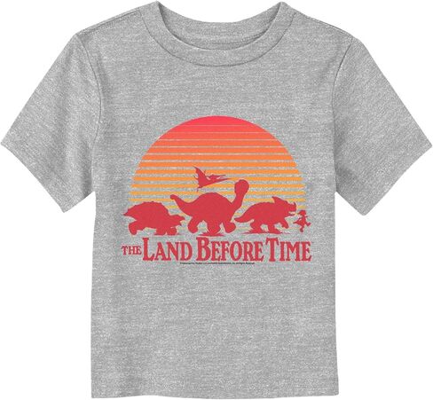 Land Before Time Baby Boys Sunset Silhouette Toddlers' Basic Short Sleeve Tee Shirt in Saudi Arabia