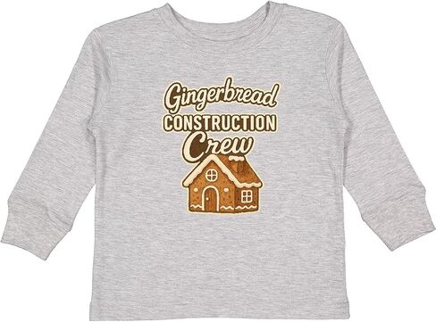 تي شيرت Inktastic Gingerbread Construction Crew لعيد الميلاد للأطفال الصغار بأكمام طويلة in Kuwait