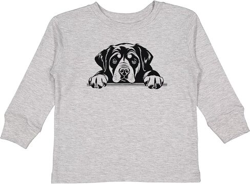 تي شيرت Inktastic Peeking Rottweiler للأطفال الصغار بأكمام طويلة in Kuwait