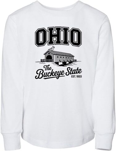Buckeye State Ohio Toddler Kids Long Sleeve T-Shirt in Saudi Arabia