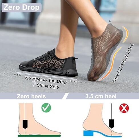 أحذية نسائية واسعة عند الأصابع بدون سقوط وغير قابلة للانزلاق، أحذية رياضية واسعة للغاية وخفيفة للغاية تسمح بمرور الهواء، أحذية رياضية كاجوال للمدربين أثناء السفر والعمل in Kuwait