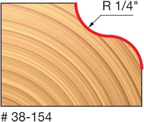 Freud 38-154: 1-1/2" (Dia.) Ogee Bit with 1/4" Shank in Saudi Arabia