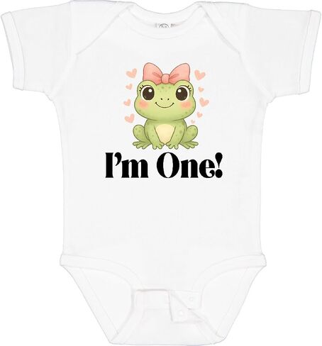 inktastic 1st Birthday Frog 1 Year Old Girl Baby Bodysuit in Saudi Arabia