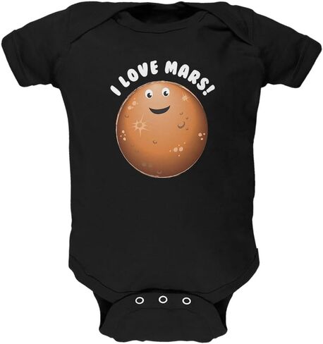Old Glory Planet Mars I Love Mars Soft Baby One Piece in Saudi Arabia