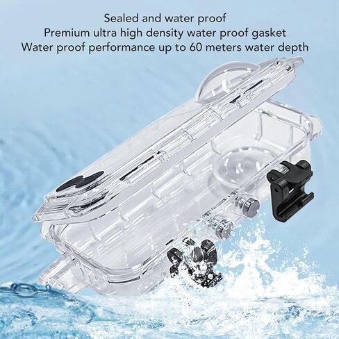 CUIFATI Invisible Dive Case for 360 X5 Camera, 60m 196.9ft Water Proof Case, Protective Underwater Diving Housing Shell for Diving Swimming in Saudi Arabia