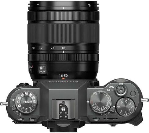 كاميرا FUJIFILM X-T50 بدون مرآة مع عدسة XF مقاس 16-50 مم (فضي فحمي)، تتضمن: بطاقة ذاكرة SanDisk Extreme PRO بسعة 128 جيجابايت، وبطارية احتياطية والمزيد (6 قطع) in Saudi Arabia