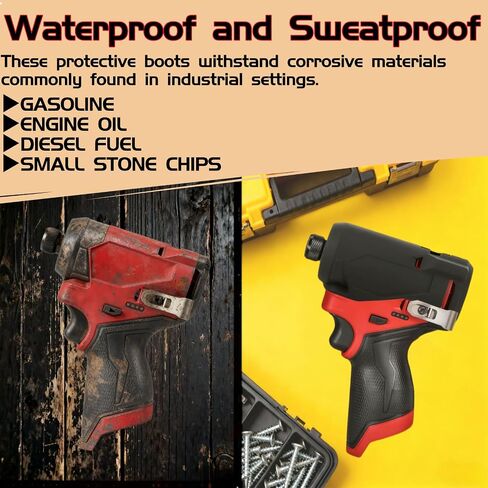 49-16-3453 Impact Protective Boot for Milwaukee M12 FUEL 1/4" Hex Impact Driver 3453-20 - Replacement Protective Cover Case (1 Pack) (Black) in Saudi Arabia