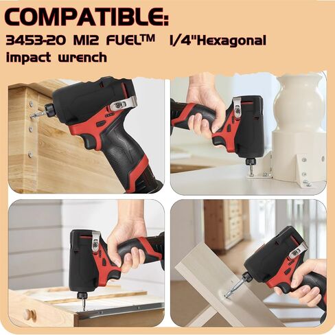 49-16-3453 Impact Protective Boot for Milwaukee M12 FUEL 1/4" Hex Impact Driver 3453-20 - Replacement Protective Cover Case (1 Pack) (Black) in Saudi Arabia