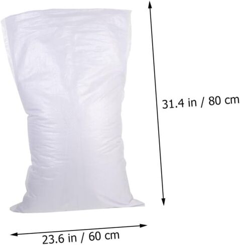 10Pcs Woven Flood Sandbags Heavy Duty for Flood Control Durable Flood for Outdoor Use Reusable and Versatile in Saudi Arabia