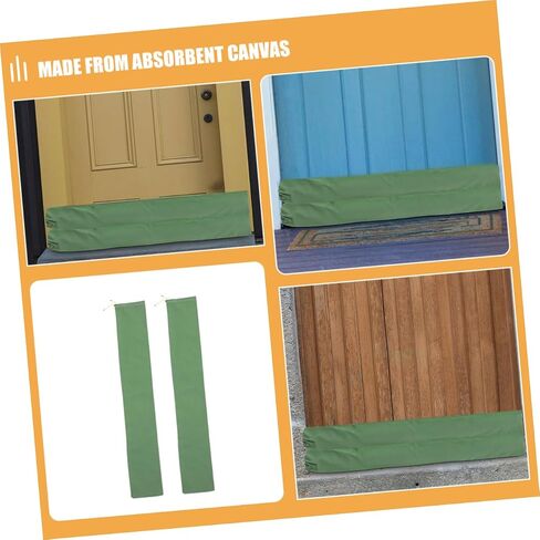 TEHAUX 2pcs Long Canvas Flood Control Sandbags Water Blocking Barrier Sandbags for Basement Protection in Saudi Arabia