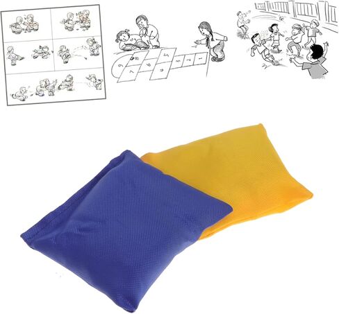 POPETPOP 2Pcs Small Plastic Granules Sandbags and Blue Color for Beanbag Game for Outdoor Activities in Saudi Arabia