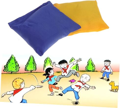 POPETPOP 2Pcs Small Plastic Granules Sandbags and Blue Color for Beanbag Game for Outdoor Activities in Saudi Arabia