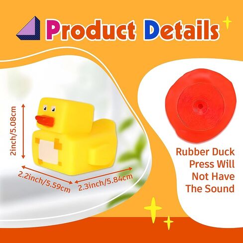Rubber Ducks, Random Assortment Ducks Bulk, Mini Rubber Duckies for Toddler Baby Bath Toys, Kids Bath Pool Toys Birthday Gifts Party Favors (30-Pack) in Saudi Arabia