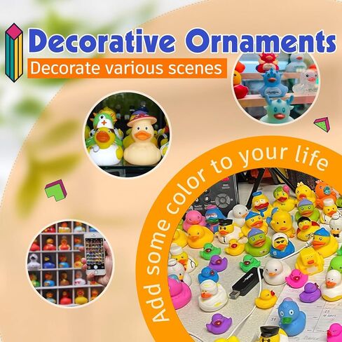Rubber Ducks, Random Assortment Ducks Bulk, Mini Rubber Duckies for Toddler Baby Bath Toys, Kids Bath Pool Toys Birthday Gifts Party Favors (30-Pack) in Saudi Arabia
