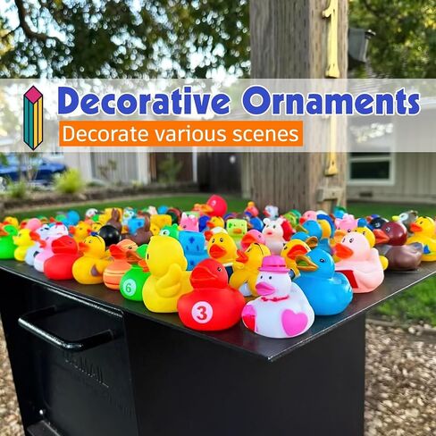 Rubber Ducks, Random Assortment Ducks Bulk, Mini Rubber Duckies for Toddler Baby Bath Toys, Kids Bath Pool Toys Birthday Gifts Party Favors (30-Pack) in Saudi Arabia