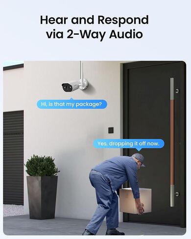كاميرا ZOSI WiFi 6 2K الإضافية، كاميرا أمان مدمجة 3 ميجابكسل مع مصدر طاقة، رؤية ليلية، صوت ثنائي الاتجاه، متوافقة فقط مع نفس العلامة التجارية نظام تسجيل Wi-Fi 6 NVR الموديل: ZR08WU، ZR08WS، ZR08PP in Saudi Arabia