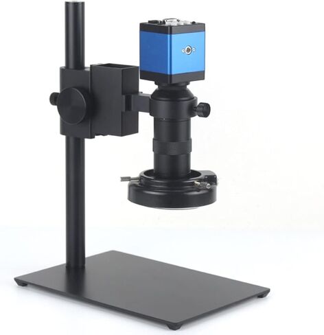 مجموعة مجهر 13MP 60FPS كاميرا مجهر فيديو رقمية صناعية أحادية العين 130X تكبير عدسة C-Mount محولات عدسة المجهر in Kuwait