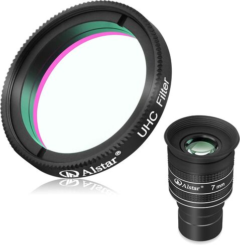 Alstar 1.25" 58 Degree 7mm Telescope Eyepiece - Bundle with - 1.25" UHC (Ultra High Contrast) Filter in Saudi Arabia